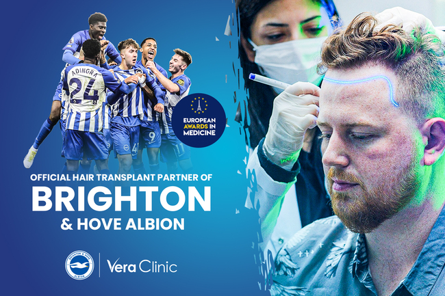 Vera Clinic Sponsors Brighton & Hove Albion FC in a Groundbreaking Partnership