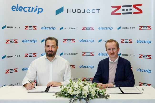 Hubject Partners with ZES and electrip to Enhance EV Charging Network