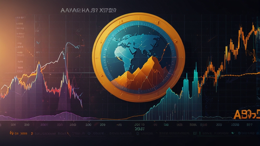 Line graph showing Avalanche (AVAX) cryptocurrency price trends and trading volume in 2025