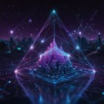 A digital illustration of Ethereum’s logo glowing against a futuristic blockchain network with interconnected nodes and vibrant blue hues.