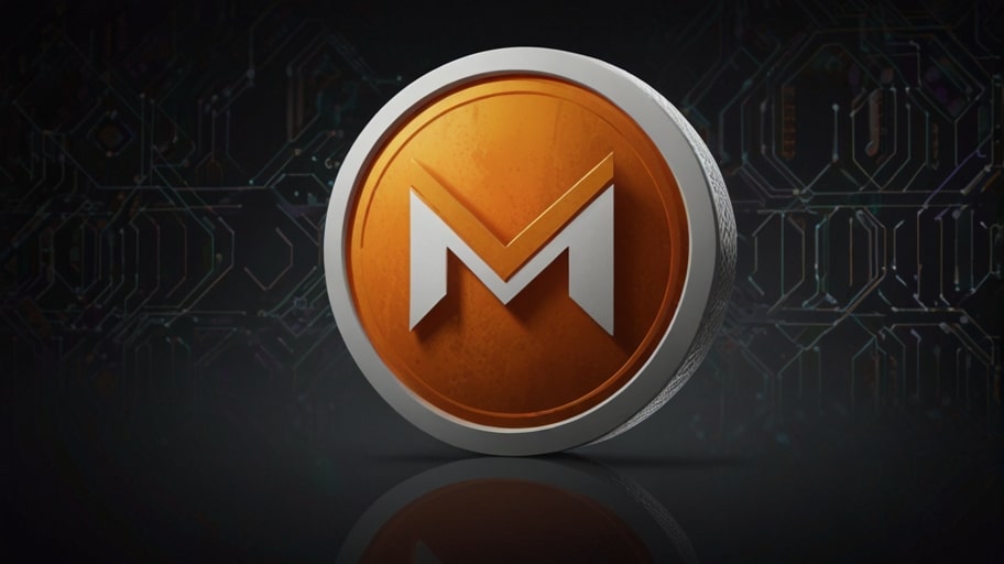 Monero XMR cryptocurrency logo featuring an orange and white circular design symbolizing privacy and security in digital transactions