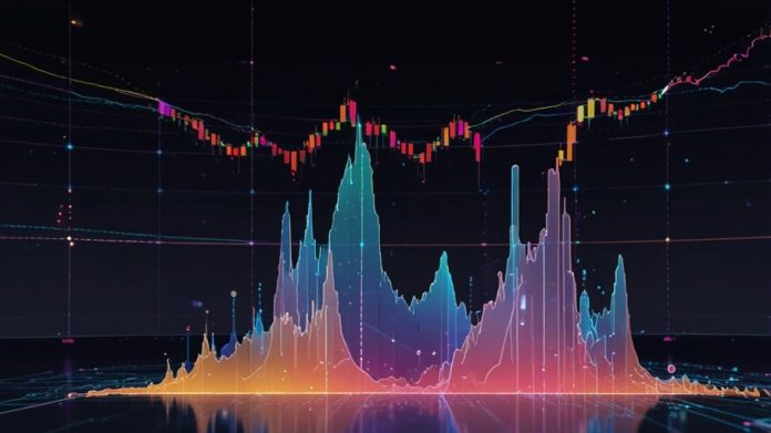 A digital chart displaying the rising price trend of Hyperliquid’s HYPE token with a vibrant blockchain-themed background.