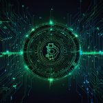 Digital artwork of the Sui cryptocurrency logo glowing against a futuristic blockchain network background.