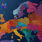 A digital illustration of Revolut’s logo with a European map in the background, highlighting France and the UK, symbolizing fintech growth