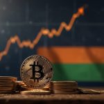 Graph showing TLC 2.0 coin price rise in India with Indian Rupee symbol and crypto trading chart