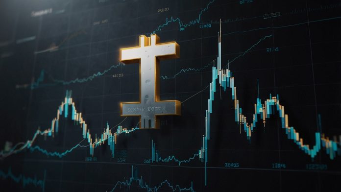Graph showing XRP cryptocurrency price rise after SEC lawsuit settlement in 2025