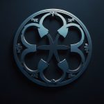 The official XRP logo, depicting a stylized triskelion in blue and black, symbolizing speed and efficiency in global payments on the Ripple network.