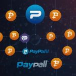 Digital illustration showcasing PayPal and Venmo’s crypto integration, with Chainlink’s oracle network and Solana’s high-speed blockchain illuminated against a backdrop of financial and blockchain icons.