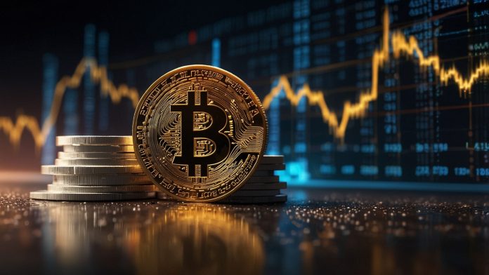 A digital illustration of Bitcoin coins stacked with a glowing $2.81 million price tag, set against a futuristic crypto market chart, highlighting the value of 25 Bitcoins on August 29, 2025.