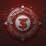 A high-resolution image of the Cronos (CRO) cryptocurrency logo, featuring a bold red and white design with a stylised geometric pattern, symbolising its role in powering the Crypto.com ecosystem.