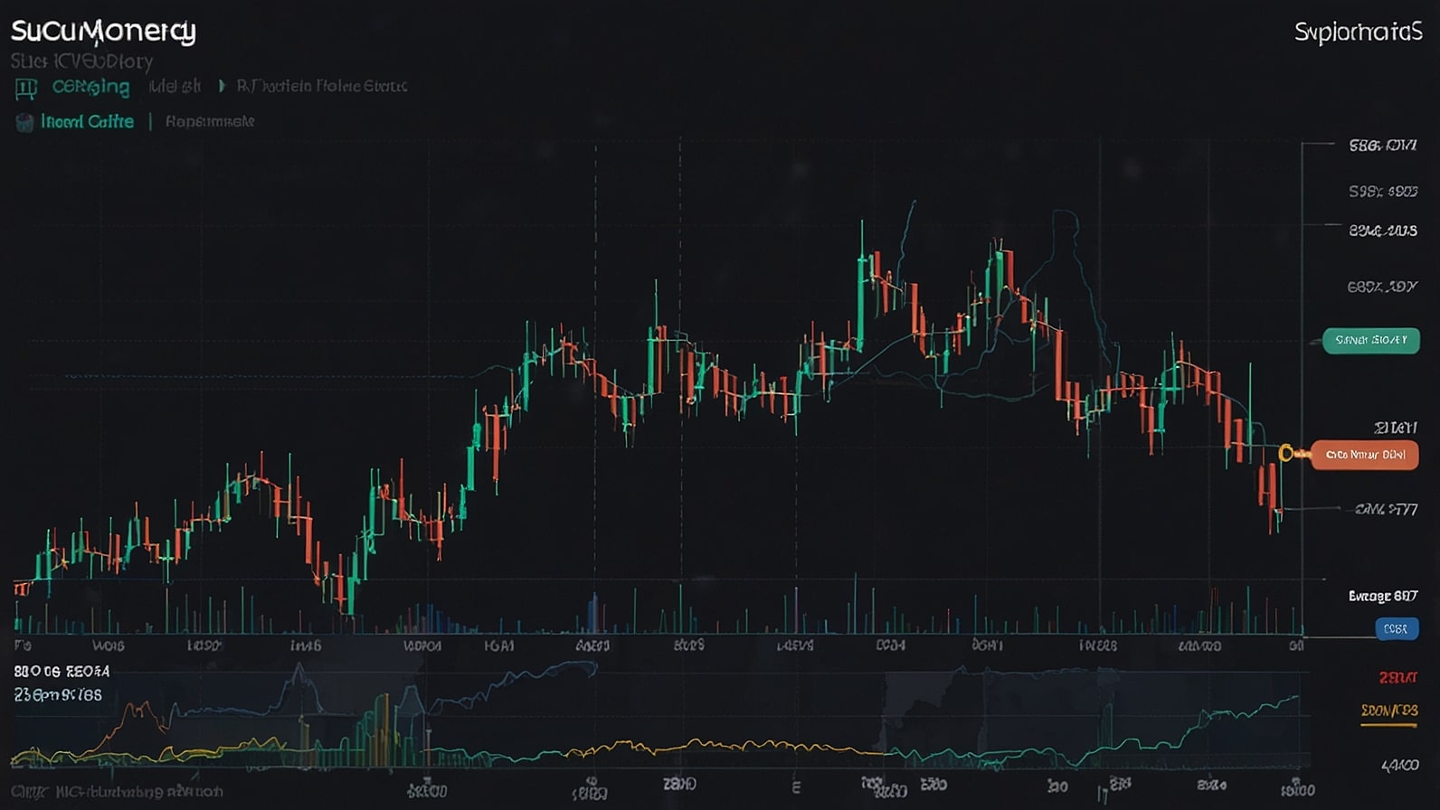 A line chart displaying the price movement of SUI cryptocurrency in August 2025, highlighting a recent 0.2% decline and key support levels.