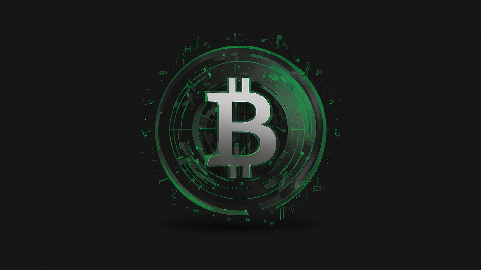 The official logo of Bitcoin Cash, featuring a green and white stylized "B" with a coin-like design on a transparent background.