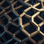 A high-resolution image of the Chainlink (LINK) cryptocurrency logo, featuring a stylised blue and white hexagonal design with interconnected links, symbolising its role as a decentralised oracle network.