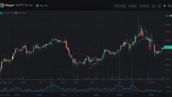 Line chart depicting XRP’s price movement in 2025, with data points at $2.09 (Jan), $2.50 (Mar), $3.66 (May), $2.94 (Jul), and $2.84 (Aug). The y-axis shows price in dollars, the x-axis lists months, and the chart is titled 