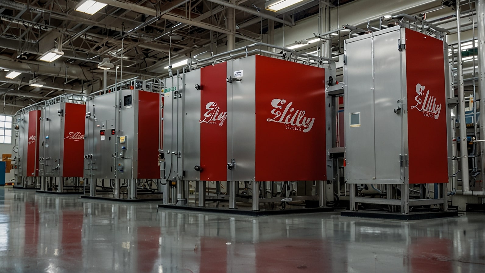 A bustling Eli Lilly manufacturing facility in Indiana produces Zepbound, the weight-loss drug fueling a 9.2% share surge in 2025.