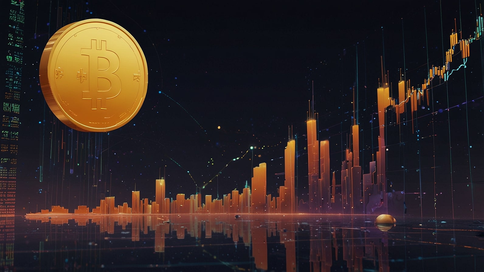 Vibrant digital artwork featuring the Binance Coin (BNB) logo glowing amidst soaring financial charts, blockchain networks, and futuristic DeFi symbols, capturing the explosive growth and trading frenzy of BNB in September 2025.