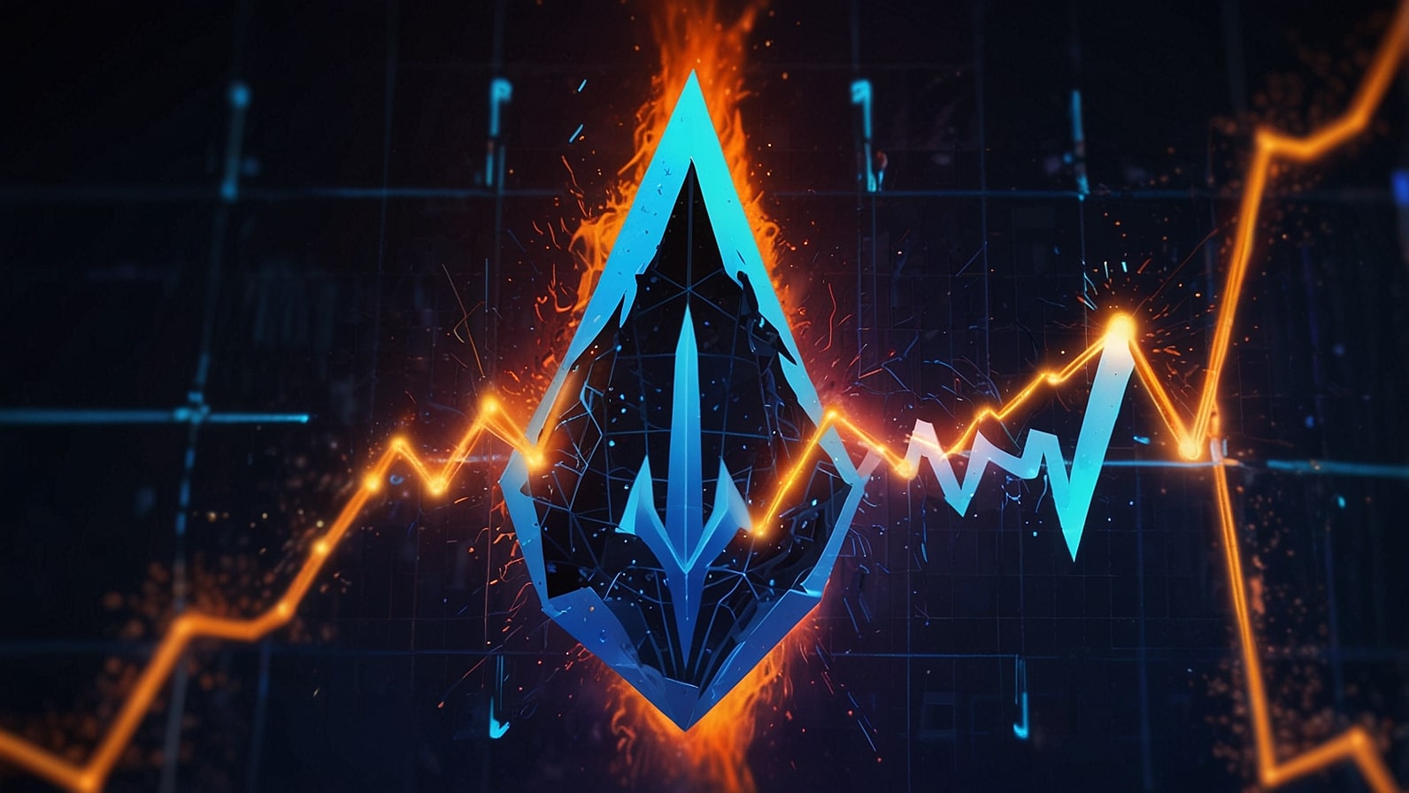 Striking Hyperliquid (HYPE) logo with a bold, neon-blue geometric flame, set against a backdrop of on-chain perpetuals charts and tokenized asset visuals, symbolizing its $14.8 billion market cap and HIP-3 testnet launch on September 29, 2025.