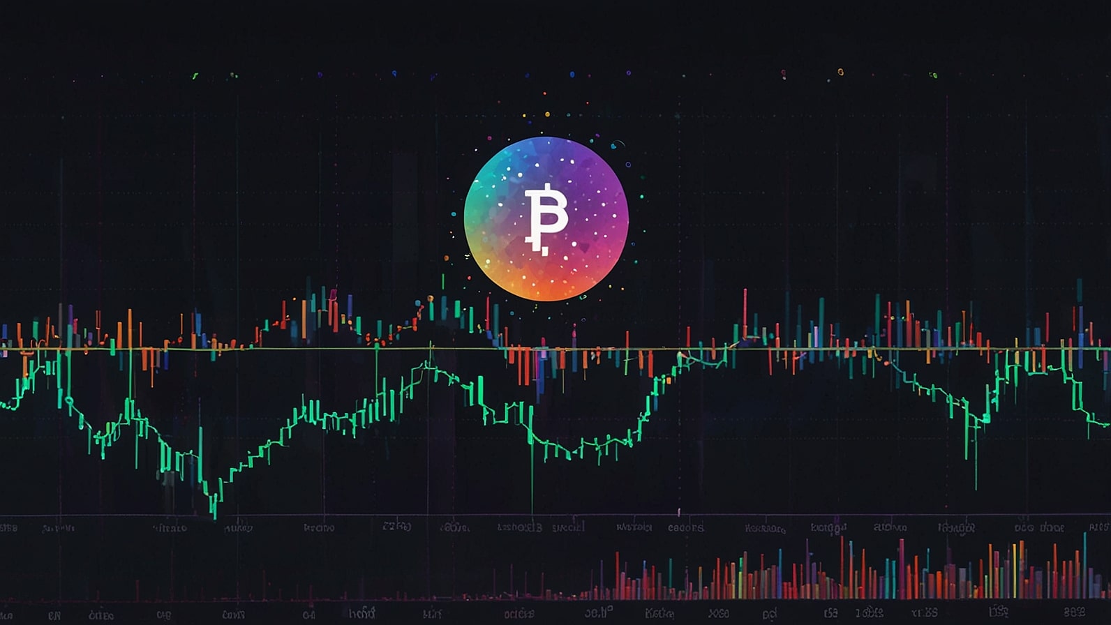A futuristic digital illustration of a glowing Polkadot (DOT) logo interconnected with vibrant blockchain nodes and upward-trending charts, symbolizing the token’s potential rally and ecosystem growth in September 2025.