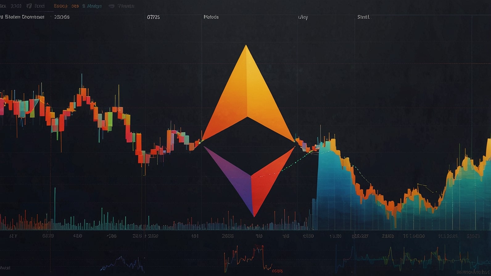 Digital illustration of Ethereum's logo with a rising price chart in the background, showcasing a bullish market trend on September 8, 2025.