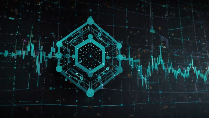 Vibrant Cardano (ADA) logo featuring a sleek geometric emblem in teal and white, set against a backdrop of blockchain nodes and rising DeFi charts, symbolizing its $27.5 billion market cap and roadmap-driven surge on September 29, 2025.