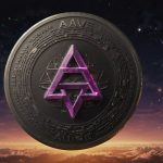 Aave cryptocurrency logo with AAVE token price surging 10% to $230 amid RWA liquidity boost and V4 upgrade in October 2025 DeFi news
