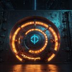 Digital illustration of a futuristic bank vault with glowing USDT stablecoin symbols, representing Tether's $39 million investment in Pave Bank to bridge crypto and traditional finance.