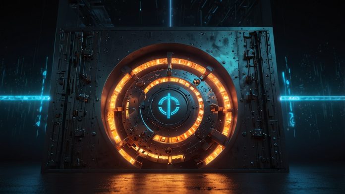 Tether Boosts Crypto-Banking Future with $39M Pave Bank Investment Digital illustration of a futuristic bank vault with glowing USDT stablecoin symbols, representing Tether's $39 million investment in Pave Bank to bridge crypto and traditional finance.