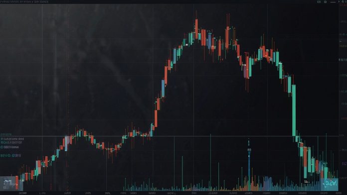 Digital illustration of Sui blockchain logo with rising charts and DeFi icons, symbolizing TVL growth and bullish price trends.