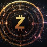 Futuristic digital illustration of a glowing Zcash logo shielded by quantum cryptographic patterns, representing ZEC’s 14% rally to $272.46 and the NU7 upgrade on October 26, 2025.