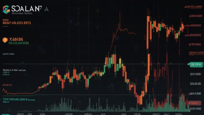Solana SOL Hits $196 as Bitwise Staking ETF Launches on NYSE – Institutional Boom Glowing Solana logo with upward price chart breaking $196, overlaid with NYSE bell and Bitwise ETF ticker, symbolizing $800M first-day inflows on October 28, 2025.