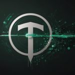 Green and white Tether USDT logo with a stylized "₮" symbol on a transparent background, representing the leading stablecoin.