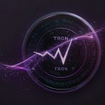 High-resolution Tron coin logo featuring TRX symbol in purple gradient waves on transparent background, representing fast stablecoin transfers and DeFi ecosystem