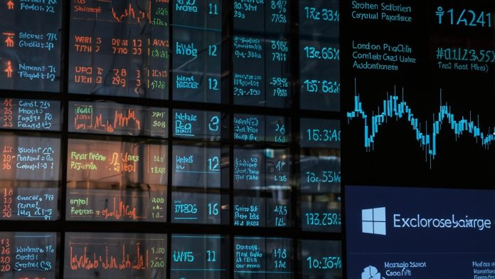 LSEG Shares Surge 4% to 9,796p on Microsoft AI Trading Pact and £450m Data Revenue Boom London Stock Exchange Group HQ with Microsoft Azure AI overlay and FTSE 100 chart showing LSEG +4.2% October 31 2025