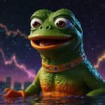 Vibrant chart showcasing Pepe’s PEPE token soaring 12.3% to $0.00002247, driven by Pepe Vault NFT sellout and Ethereum’s Pectra upgrade, with frog-themed visuals for top meme coin news on October 3, 2025.