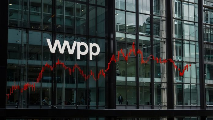 WPP Shares Crash 8% to 612p After Profit Warning and Strategic Overhaul Launch WPP headquarters in London with plunging red stock chart overlay showing WPP -8.3% at 612p October 30 2025
