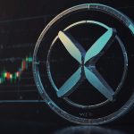 XRP coin logo with price surge indicators, reflecting 1.2% gain to $2.42 and ETF approval optimism in October 2025 crypto news