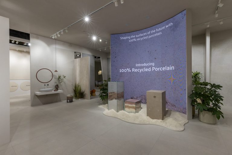 Cersaie 2025: VitrA Tiles Introduces “100% Recycled Porcelain Tile” and V-Tone Technology