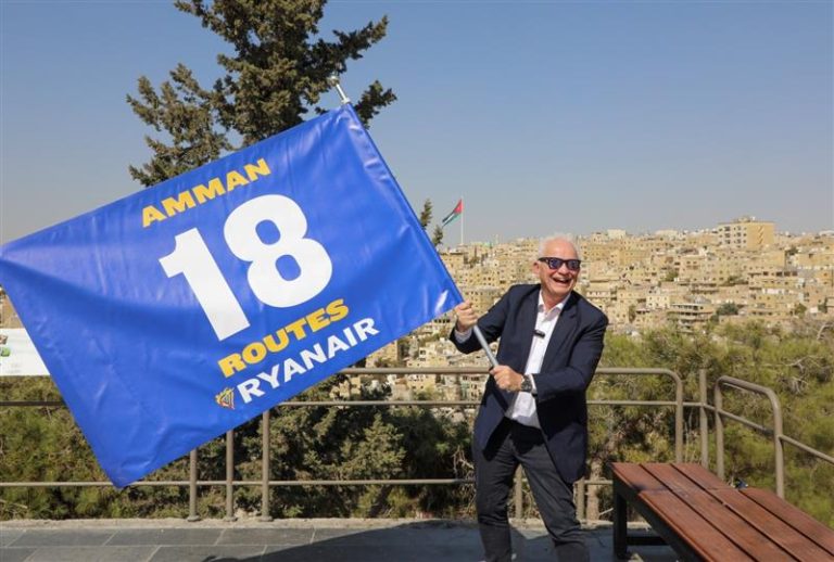 Ryanair Boosts Winter Schedule with 18 Routes Connecting Amman to 12 European Nations