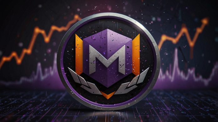 Iconic Monero XMR logo featuring a stylized cubic ring signature in metallic purple and black, overlaid on a surging price chart hitting $252 amid privacy coin boom, with shield icons symbolizing untraceable blockchain transactions.