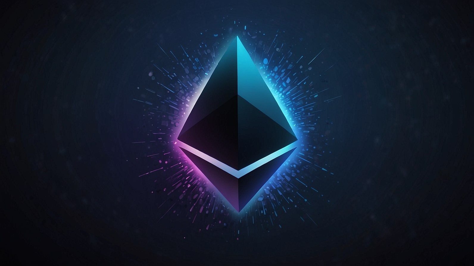 Official Ethereum ETH cryptocurrency logo on gradient blue background with glowing effect, November 10 2025