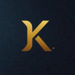 Simple Kaspa (KAS) logo: Golden K symbol on blue gradient, representing high-speed proof-of-work cryptocurrency and scalable DAG technology.