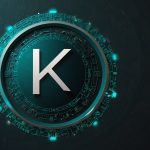 Stylized Kaspa coin logo featuring a teal circular emblem with white angular K symbol and circuit patterns, representing blockchain innovation in crypto news for Kaspa KAS token as of November 2025.