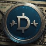 USDC stablecoin logo in blue circle with dollar sign, representing 1:1 USD peg and Circle transparency amid 2025 $76B market cap milestone
