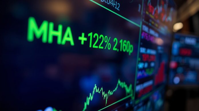 MHA shares climb 12% to 162p on AIM London Stock Exchange after first post-IPO results show 14% revenue surge and strong EBITDA growth, 21 November 2025