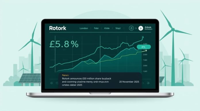 Rotork shares jump 8% on London Stock Exchange after announcing £50 million share buyback and strong green energy order book, 20 November 2025