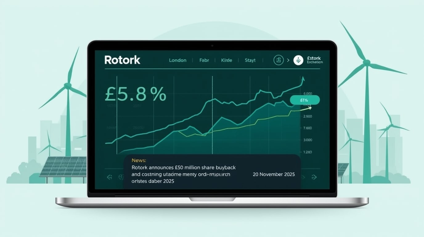 Rotork Shares Jump 8% as Industrial Valve Giant Launches £50M Buyback and Reaffirms Guidance Amid UK Engineering Revival