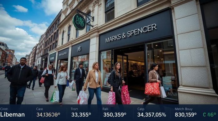 Marks & Spencer shares rally 5% to 325p on London Stock Exchange after forecasting record festive sales and strong like-for-like growth amid UK high street revival, 24 November 2025