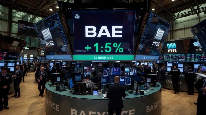 BAE Systems shares surge 5% on London Stock Exchange after clinching £2 billion MoD contract extension for Typhoon fighters and submarines, 21 November 2025