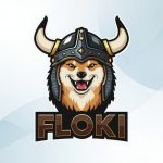 Official Floki Inu FLOKI cryptocurrency logo featuring a Shiba Inu dog in Viking helmet, representing the meme coin's community-driven ecosystem, Elon Musk influence, and 2026 growth potential