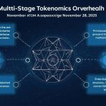 Illustration of Cosmos ATOM's proposed tokenomics revamp shifting to fee-based model in November 2025